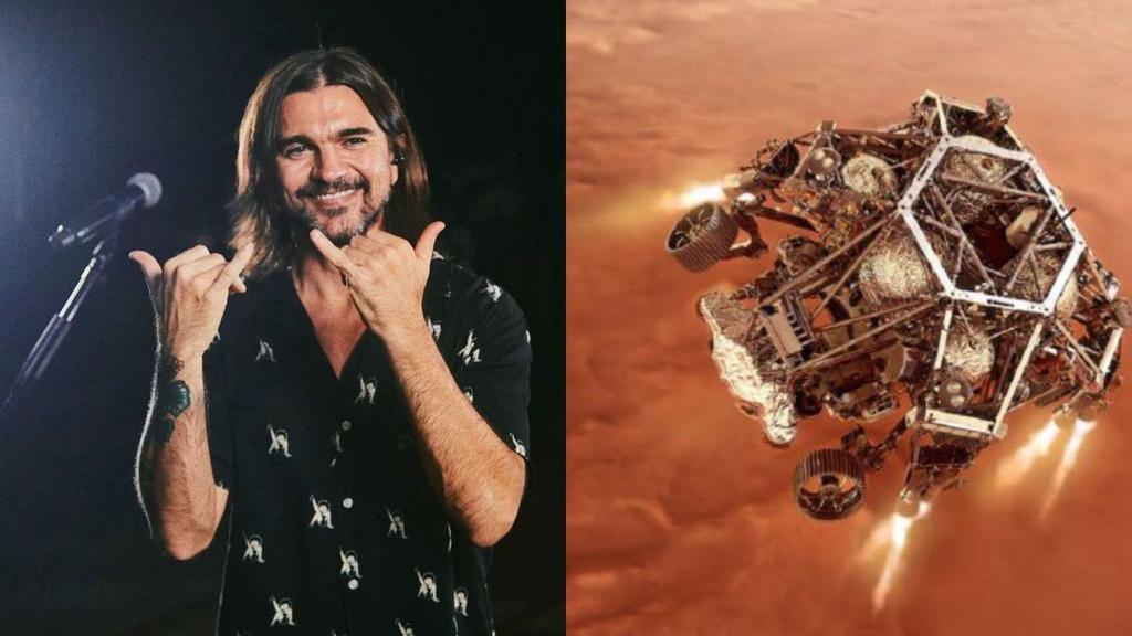 El cantautor colombiano Juanes hará parte este jueves del 'primer' programa de la NASA para hispanos que transmitirá un aterrizaje en directo, el de la sonda espacial Perseverance en Marte tras partir de Florida hace cerca de siete meses. (ESPECIAL) 