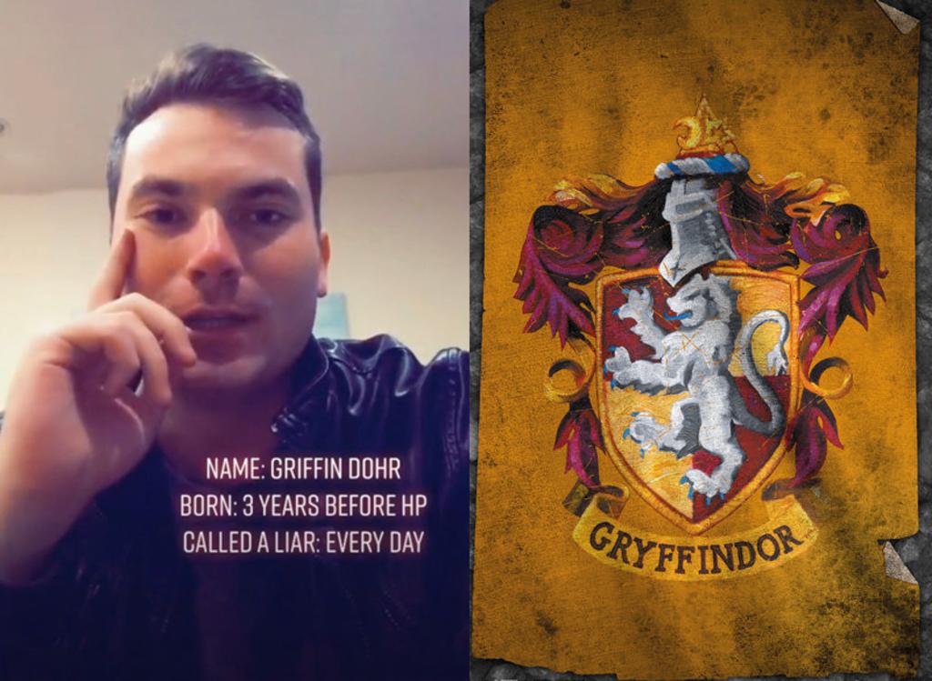 Nació tres años antes que se publicara el primer libro de Harry Potter, así que es pura coincidencia. (INTERNET)
