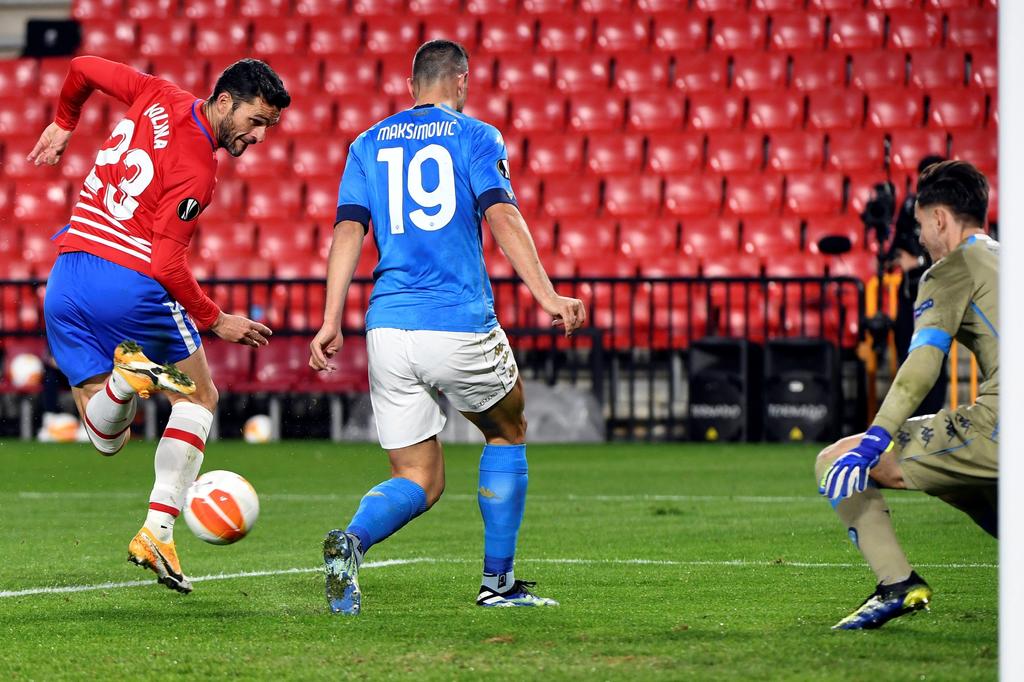 Granada tomaventaja ante Nápoles italiano en la eliminatoria de dieciseisavos de final de la Liga Europa. (ARCHIVO)