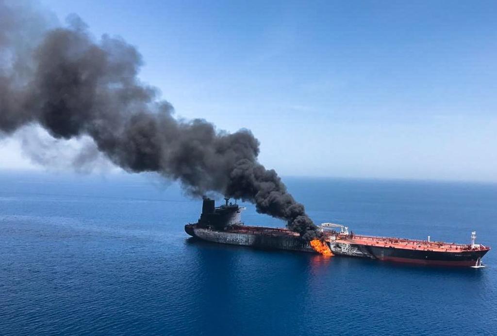 Una explosión se registró en un buque de carga de propiedad israelí que navegaba por Medio Oriente el viernes, un incidente aún sin explicación que revive las preocupaciones sobre la seguridad de las embarcaciones en medio de las crecientes tensiones entre Estados Unidos e Irán. (ARCHIVO) 
