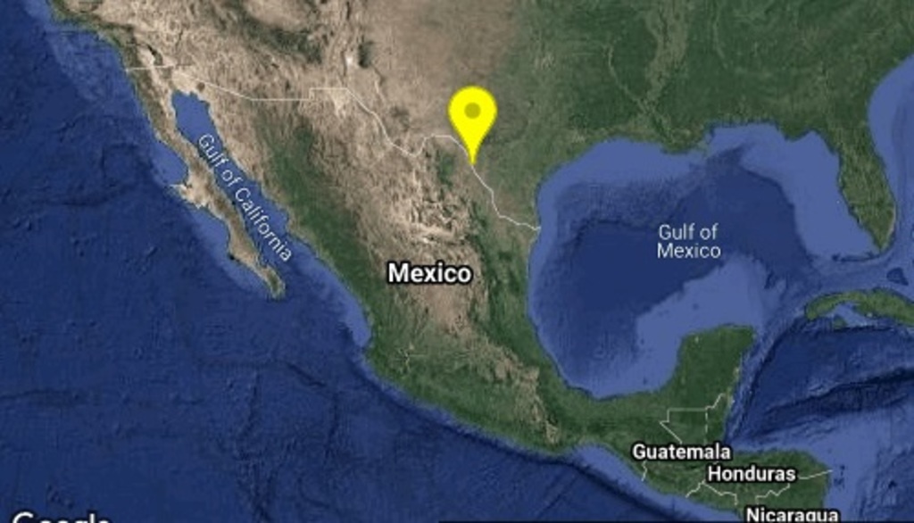 Se detectó un sismo a 15 kilómetros del sureste de Piedras Negras.