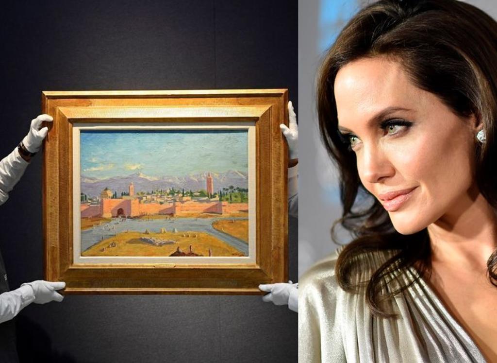 La actriz Angelina Jolie vendió este lunes por 8,285,000 libras (unos 9.58 millones de euros, 11.5 millones de dólares) un cuadro que el ex primer ministro británico Winston Churchill pintó en 1943 como regalo para el que fuera presidente de Estados Unidos Franklin D. Roosevelt. (Especial) 