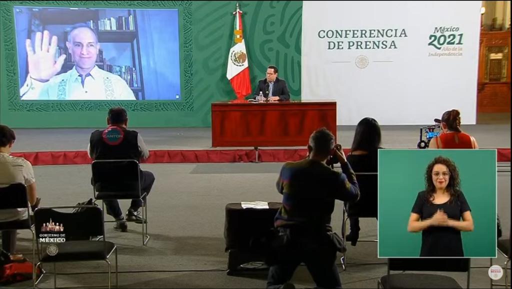 Las autoridades federales de Salud ofrecieron la conferencia de prensa diaria para informar a la población sobre la pandemia de la enfermedad COVID-19, causada por el coronavirus SARS-CoV-2, en México. (ESPECIAL)