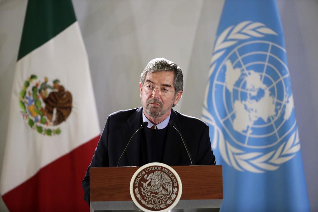  El embajador de México ante la ONU, Juan Ramón de la Fuente, se sumó a la condena que diversos países realizaron ante el organismo al uso de la hambruna como método de guerra. (ARCHIVO)