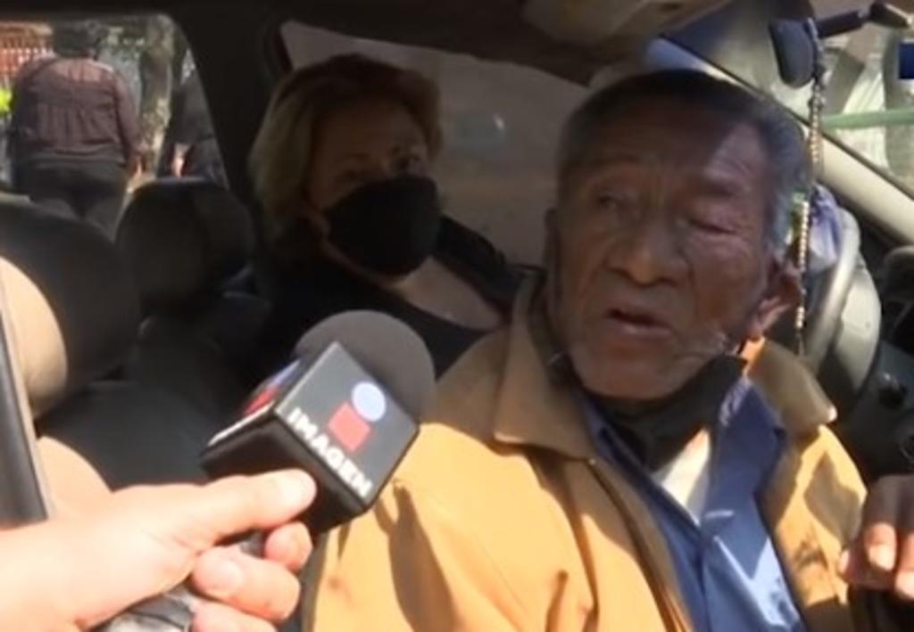 Por medio del noticiero de Imagen Televisión, se compartió la entrevista a un anciano de 93 años de edad que acudió al centro de vacunación en Xochimilco para recibir el biológico contra el COVID-19. (Especial) 