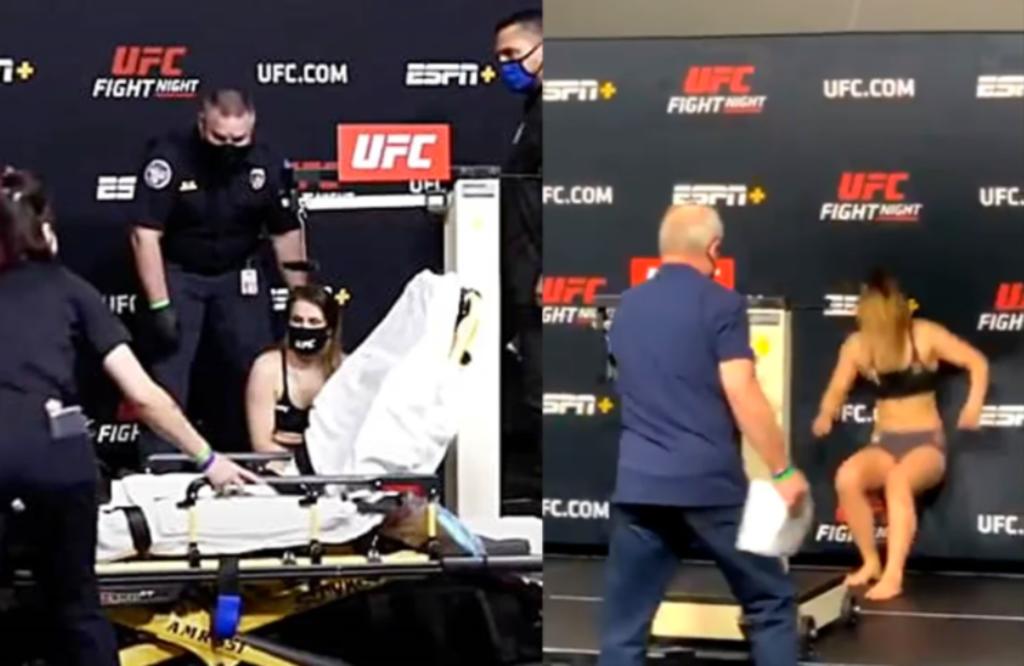 Es tanto el esfuerzo que hacen los peleadores por dar el peso para una división que a veces rebasa los límites y pone en riesgo la salud del mismo. El caso de la lituana Julija Stoliarenko, quien se desmayó durante el pesaje de UFC Vegas 22, ha terminado con su pelea cancelada y muchas dudas de los protocolos que siguen los peleadores previos a las funciones. (ESPECIAL)
