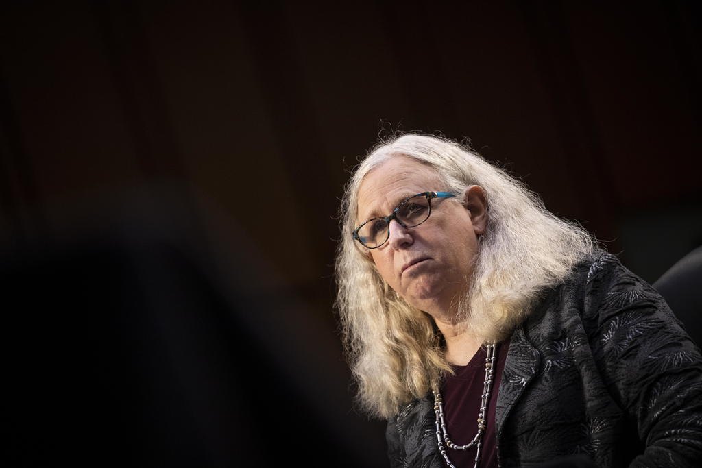 La médico transgénero Rachel Levine, nominada por el presidente de Estados Unidos, Joe Biden, como subsecretaria de Sanidad, fue confirmada este miércoles por el Senado del país, en una ratificación histórica. (EFE)
