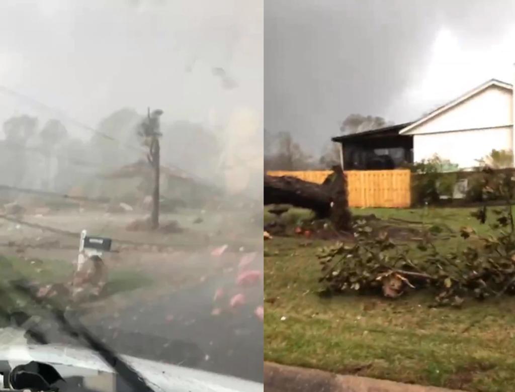 Afortunadamente esta persona salió ilesa, pues el paso del tornado dejó varios muertos en la zona. (INTERNET)