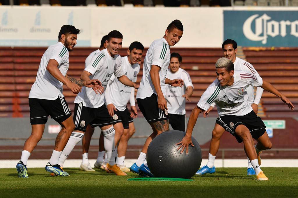 El equipo al mando del 'Jimmy' Lozano, cerró preparación ayer en el Estadio 3 de Marzo de Zapopan, Jalisco, para el trascendental duelo eliminatorio. (Especial) 