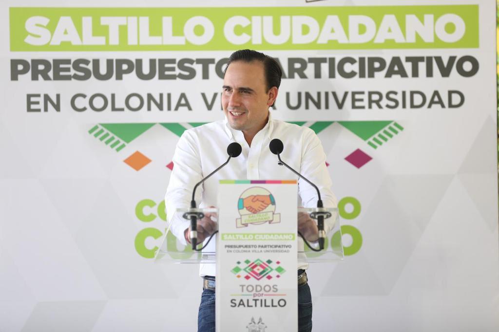 El alcalde de Saltillo puso en marcha el Presupuesto Participativo en la colonia Villa Universidad.