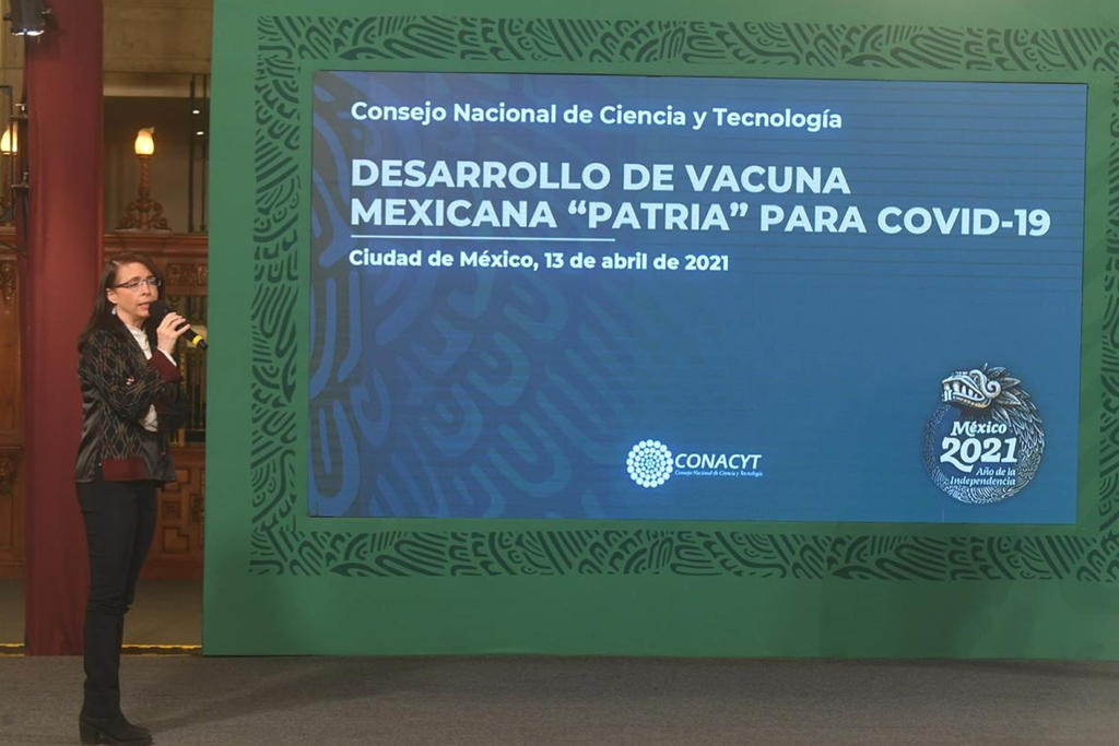 María Elena Álvarez-Buylla, directora del Conacyt, informó sobre el desarrollo de la vacuna Patria. (EL UNIVERSAL)