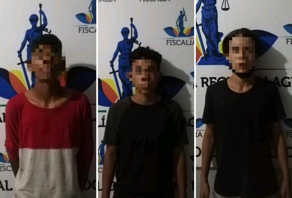 Los ladrones fueron identificados como Sebastián 'NN', de 14 años; Carlos 'NN', de 17; y Édgar 'NN', de 14 años de edad.