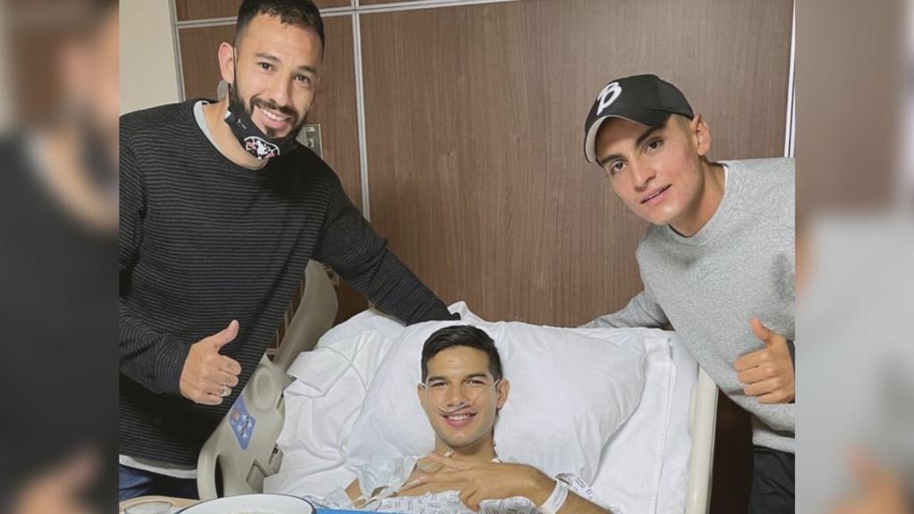 Antonio de Jesús López ya fue operado con éxito tras la fractura que sufrió en el partido ante el Olimpia. (ESPECIAL)
