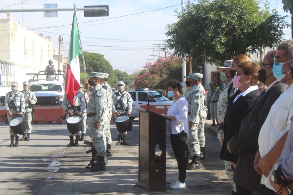 Autoridades municipales, militares y educativas recordaron la toma de San Pedro, por los villistas en el movimiento de la Revolución Mexicana. (EL SIGLO DE TORREÓN)