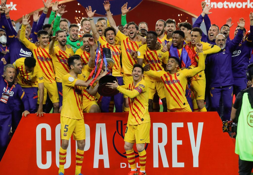Barcelona llegó a 31 títulos de la Copa del Rey, luego de golear ayer 4-0 al Bilbao.