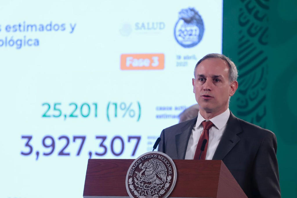 El subsecretario Hugo López-Gatell recordó que al arranque de esta semana epidemiológica, diez estados presentaron un aumento en la intensidad de la pandemia.
