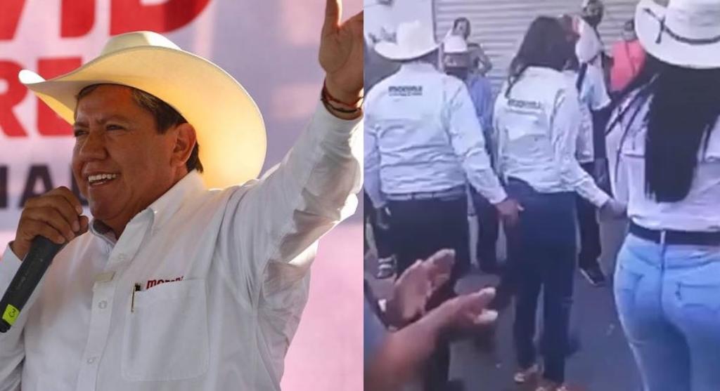 El aspirante a la gubernatura de Zacatecas por Morena, aseguró tras la difusión de las imágenes que 'están sacadas de contexto' y se defendió diciendo que 'le tiene absoluto respeto a las mujeres' (ESPECIAL) 