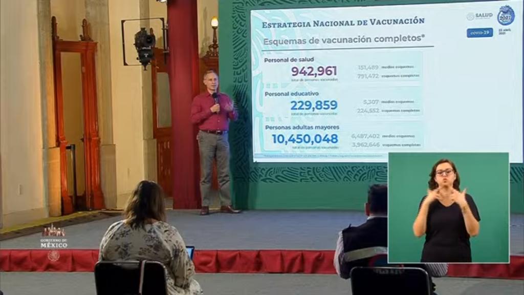 Las autoridades federales de Salud ofrecieron la conferencia de prensa diaria para informar a la población sobre la pandemia de la enfermedad COVID-19, causada por el coronavirus SARS-CoV-2, en México. (ESPECIAL)