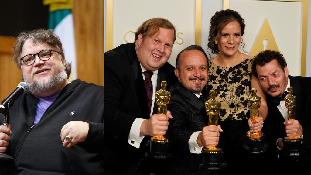 Personalidades del cine, la cultura y usuarios de las redes sociales felicitaron en las últimas horas a Jaime Baksht, Michelle Couttolenc y Carlos Cortés, los tres mexicanos que hicieron historia al ganar el Oscar a mejor sonido con la película Sound of Metal.  (ESPECIAL) 
