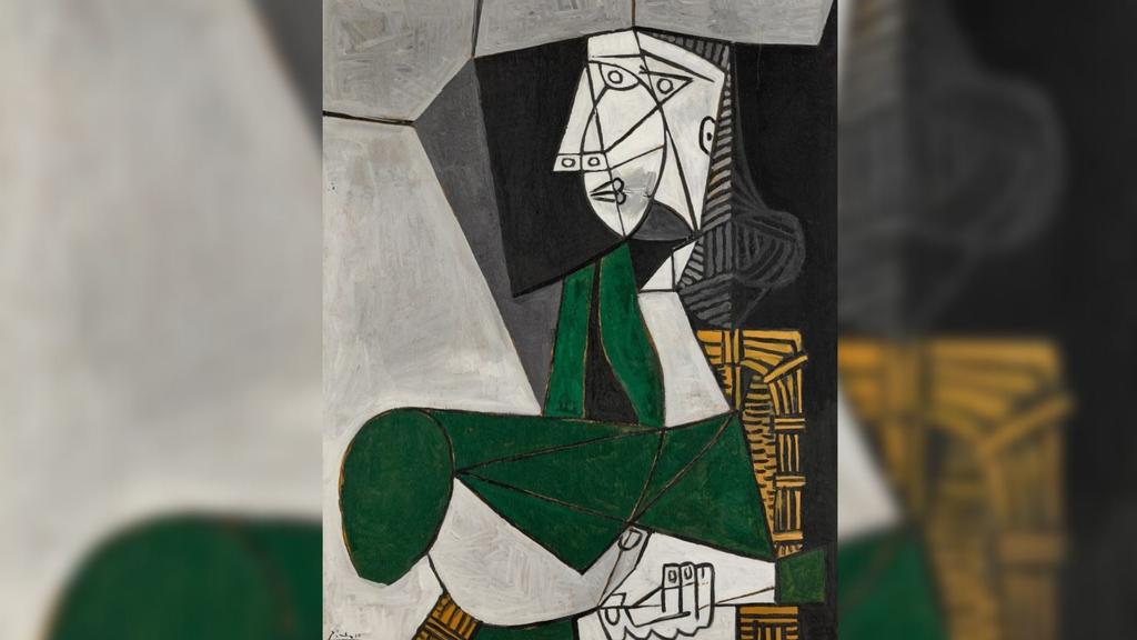 Un retrato pintado por Pablo Picasso de Françoise Gilot, la que fuera musa y pareja del artista durante una década, saldrá en mayo a subasta en Nueva York en una venta organizada por Sotheby's. (ESPECIAL)     