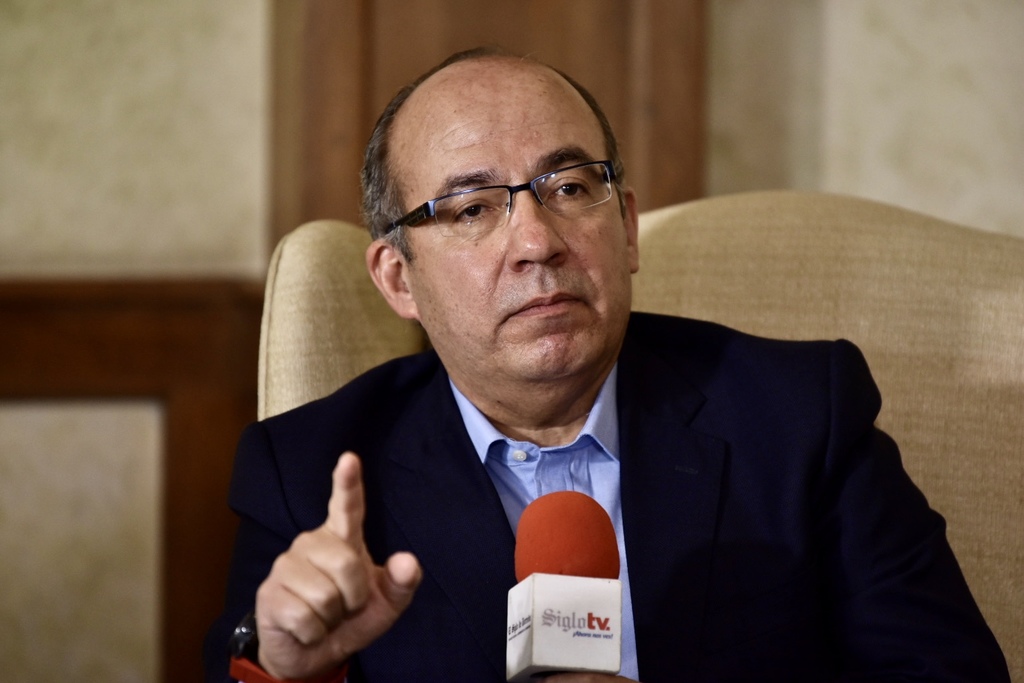 Calderón abordó distintos temas como el caso de Genaro García Luna, la inseguridad en La Laguna y la administración de AMLO. (ÉRICK SOTOMAYOR)