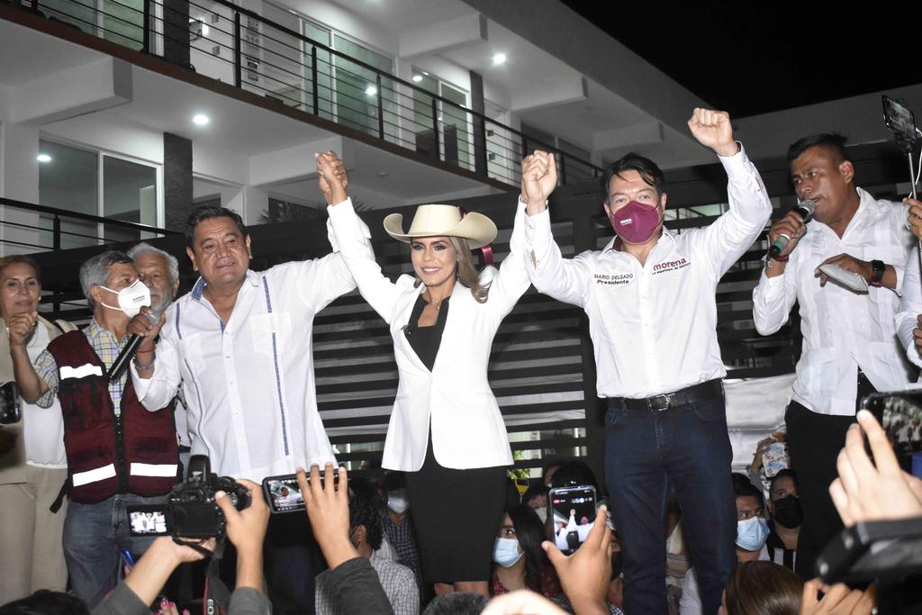 Evelyn Salgado fue registrada anoche ante el Instituto Electoral y de Participación Ciudadana. (ARCHIVO)