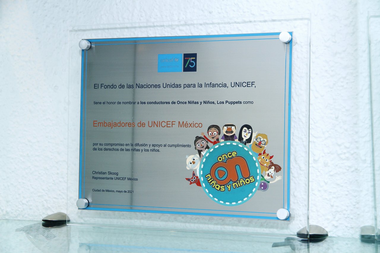 Conductores de 'Once Niñas y Niños' son nombrados embajadores de UNICEF