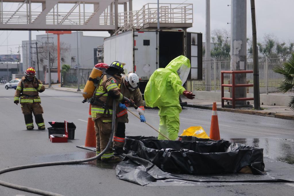  La mañana de este viernes se registró un derrame de ácido clorhídrico industrial, que obligó a la evacuación preventiva de más de 200 personas, en el metropolitano municipio de San Nicolás de los Garza. (TWITTER)