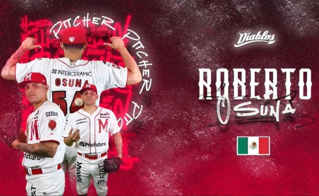 Roberto Osuna se convirtió oficialmente en refuerzo de los Diablos Rojos del México para la temporada 2021, que arranca el próximo 21 de mayo, cuando la novena escarlata reciba a El Águila de Veracruz, en el estadio Alfredo Harp Helú. (ESPECIAL)
