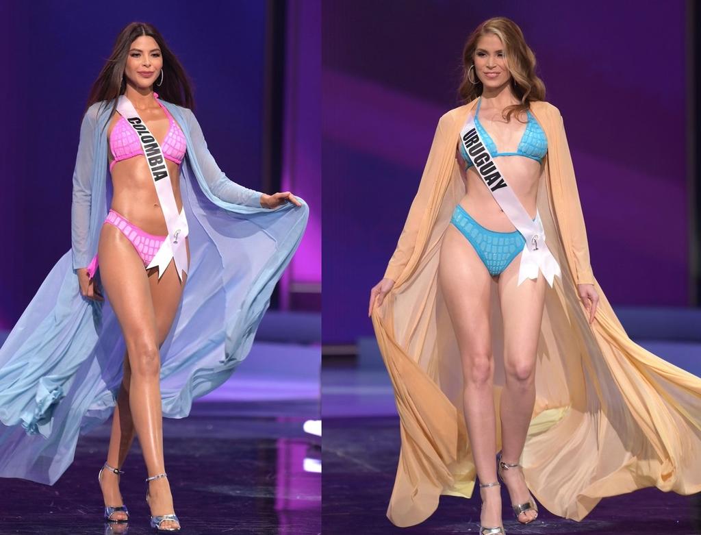 Las representantes de los diversos países lucieron su belleza en llamativos atuendos durante la pasarela del certamen de Miss Universo. 