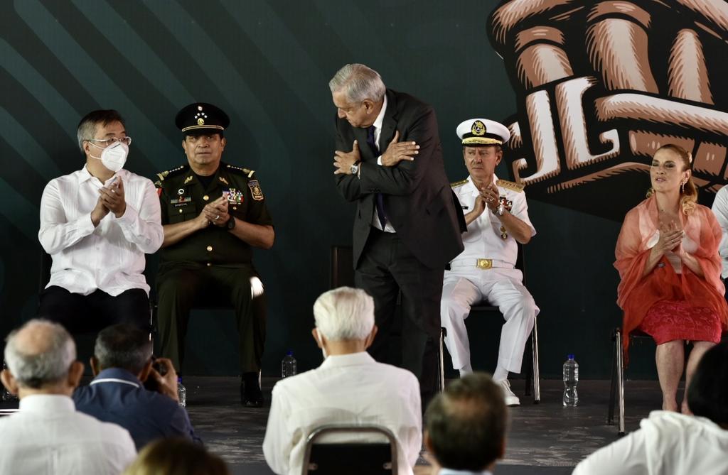 Ceremonia. El presidente Andrés Manuel López Obrador encabezó la ceremonia de petición de perdón a la comunidad de China por el exterminio que padecieron en México durante 1911, un acto que el ejecutivo calificó como “pequeño genocidio”. (ÉRICK SOTOMAYOR)