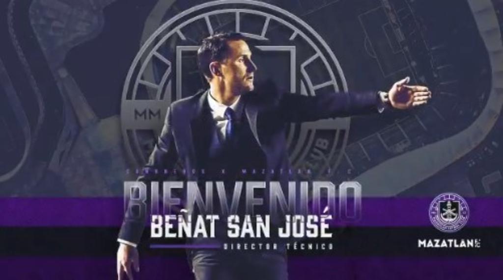 Beñat San José ya fue anunciado por el Mazatlán FC como su nuevo director técnico. (ESPECIAL)
