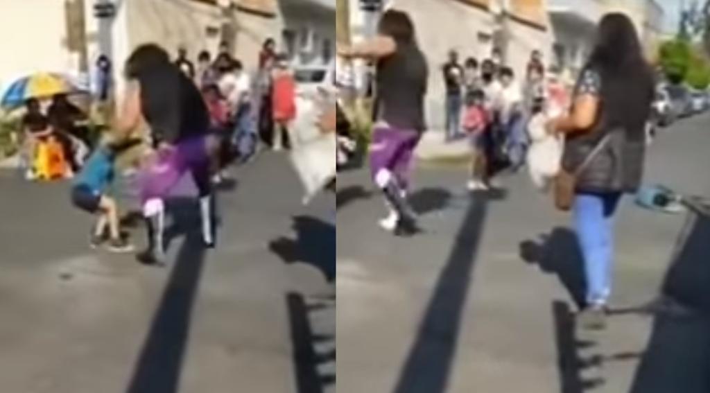 El niño fue lanzado con violencia al pavimento por el luchador, después de que lo sorprendiera por la espalda durante la presentación de lucha libre en la Ciudad de México (CAPTURA) 