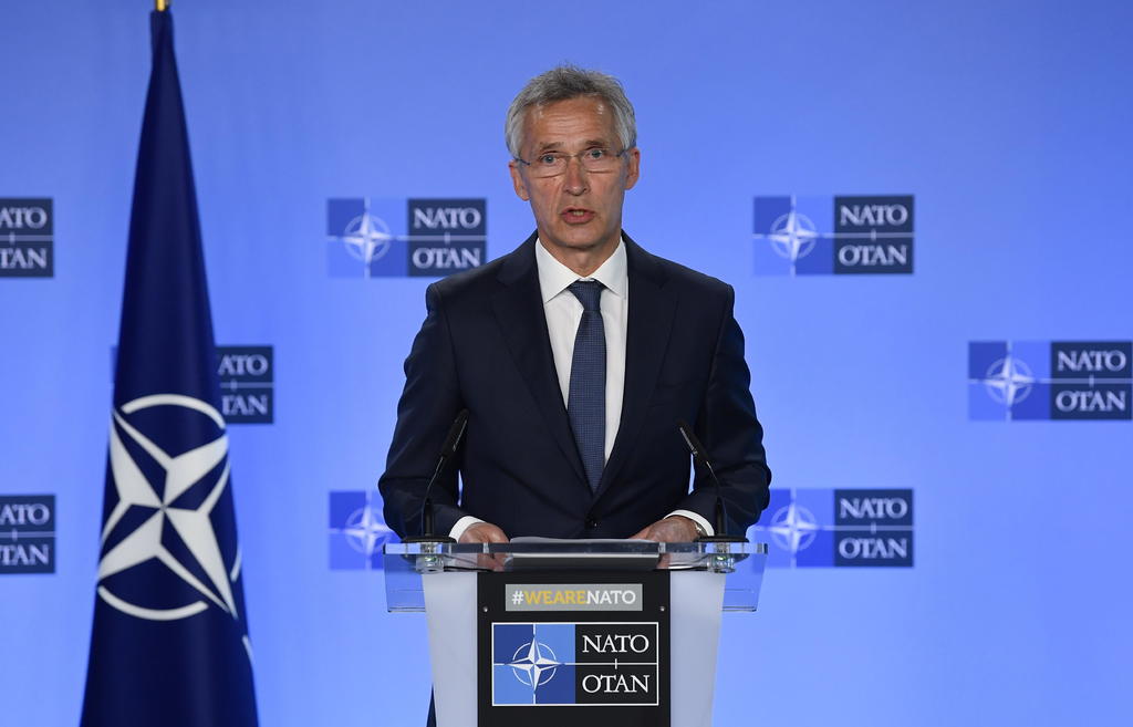 El secretario general de la OTAN, Jens Stoltenberg, insistió hoy en condenar lo que calificó de 'secuestro' de un avión comercial por orden de las autoridades bielorrusas y pidió la inmediata liberación del periodista Roman Protasevich, que se encontraba a bordo con su pareja, y de los presos políticos encarcelados en Bielorrusia. (ARCHIVO) 
