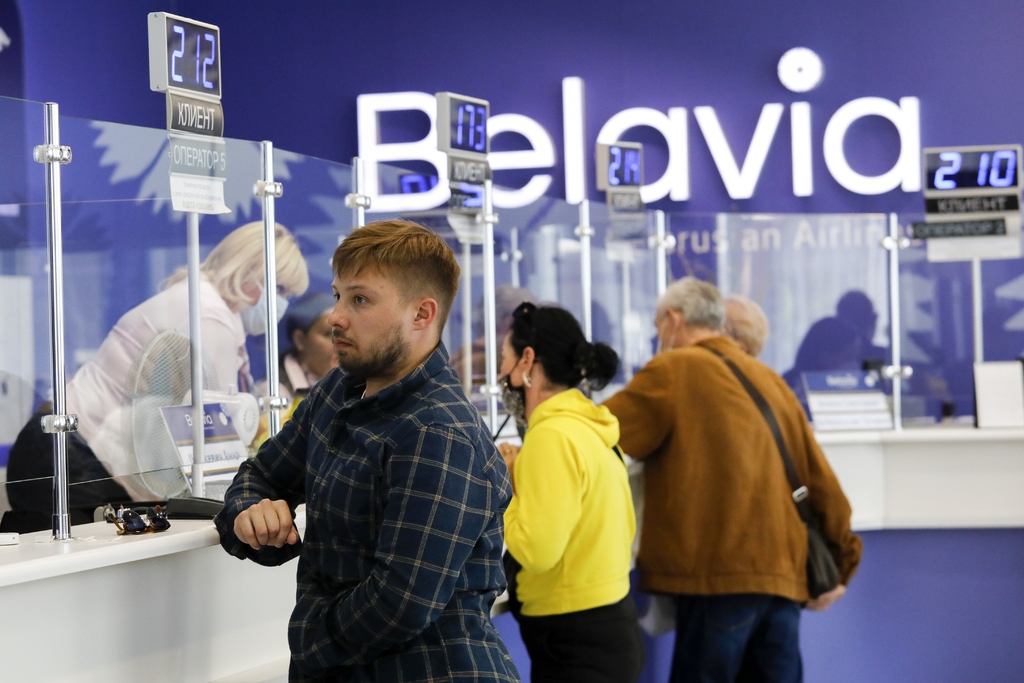 La aerolínea estatal Belavia fue la primera en sentir las consecuencias del incidente ocurrido el pasado 23 de mayo. (AP) 