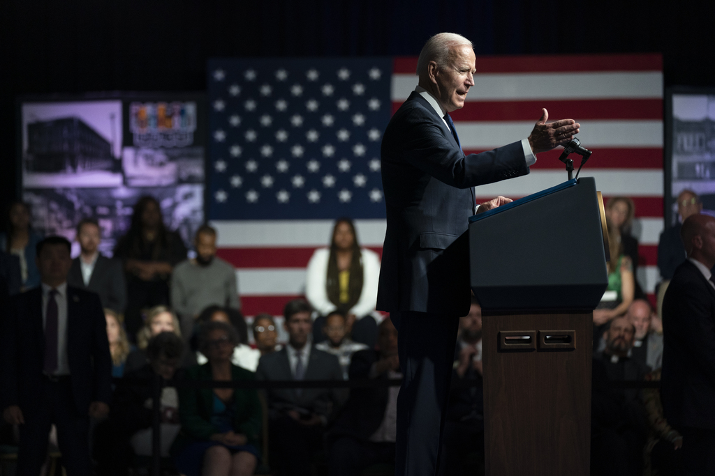 Biden es el primer presidente en visitar Tulsa por la masacre. (AP) 