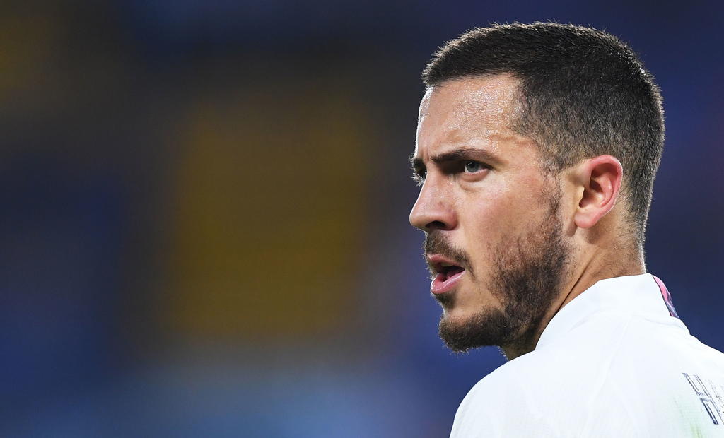 El capitán de Bélgica y atacante del Real Madrid, Eden Hazard, declaró este miércoles que no conoce personalmente al nuevo entrenador del club blanco, Carlo Ancelotti, pero que tiene muy buenas referencias del técnico italiano y cree que pueden hacer 'grandes cosas juntos'.(EFE) 