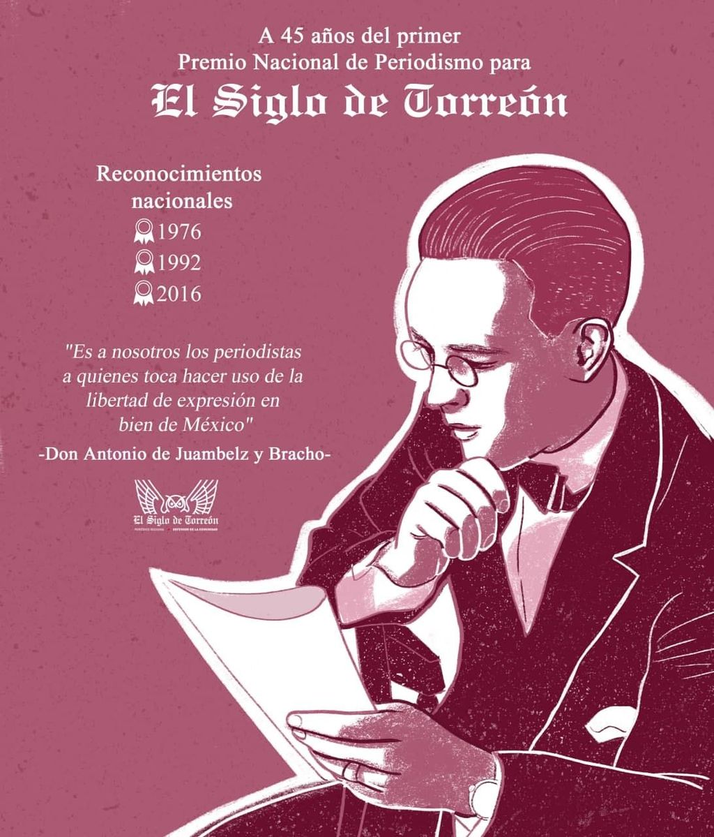 El primer Premio Nacional de Periodismo para El Siglo se entregó el 7 de junio de 1976.