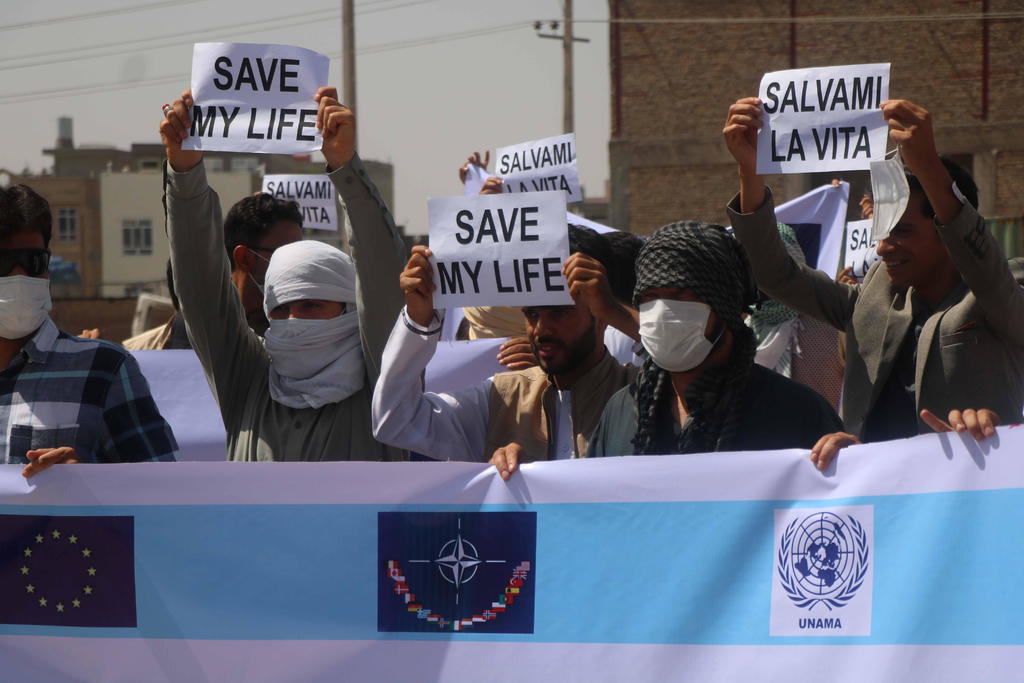 La protesta fue organizada en Kabul por la ALBA. (EFE) 