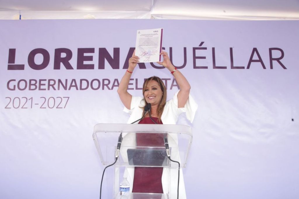 Lorena Cuéllar, gobernadora electa de Tlaxcala.