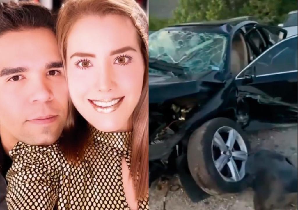 Este lunes se dio a conocer mediante las redes sociales del Grupo Cañaveral, que Emir Pabón y su esposa Stefanía de Aranda sufrieron un grave accidente automovilístico en Houston, Texas. (Especial) 