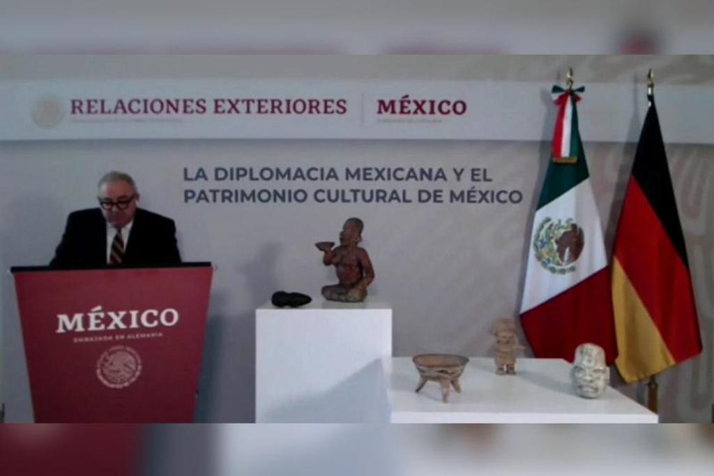El Gobierno mexicano anunció este miércoles la recuperación de 34 piezas arqueológicas que devolverán voluntariamente las autoridades alemanas, las cuales estaban en manos de coleccionistas privados.  (ESPECIAL) 