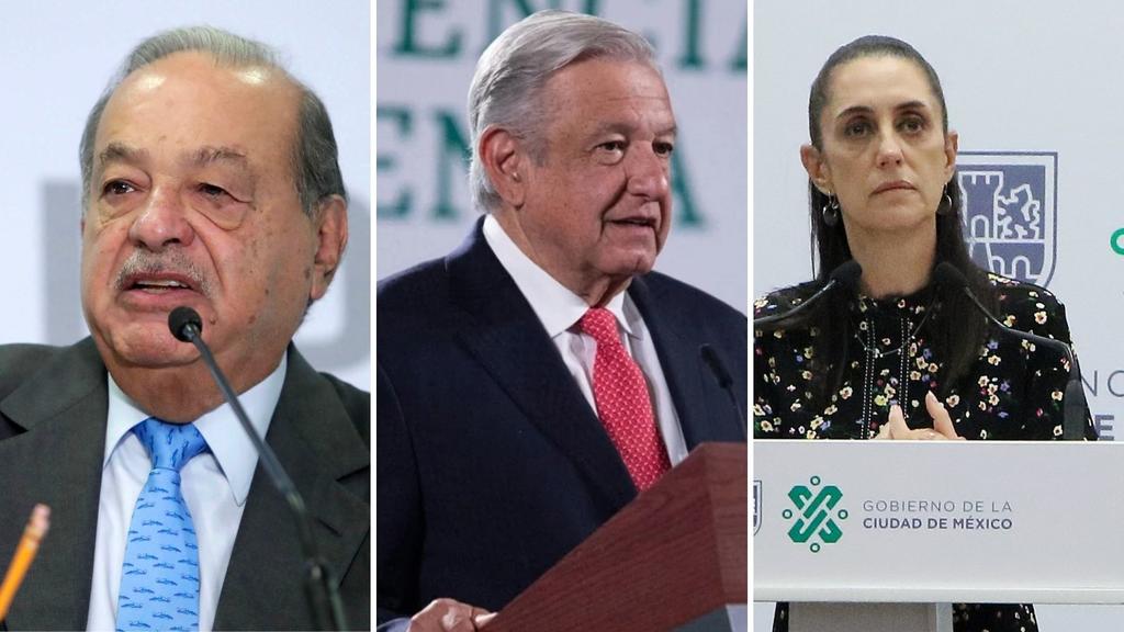 El empresario mexicano Carlos Slim se reunió este martes con el presidente Andrés Manuel López Obrador y la jefa del Gobierno de la capital, Claudia Sheinbaum, para tratar el colapso de la línea 12, que dejó 26 muertos y en cuya construcción participó su empresa Grupo Carso. (ARCHIVO)
