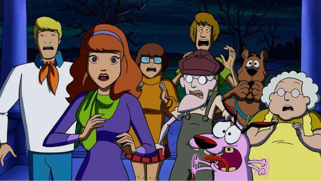 Warner Bros. Animation sorprendió este martes tras liberar el primer tráiler de su próxima película Straight Outta Nowhere Scooby-Doo Meets Courage the Cowardly Dog.  (ESPECIAL)                             
