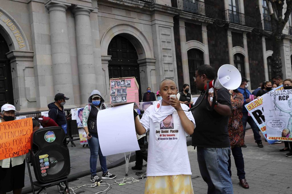 Familiares de presos protestaron en Palacio de Justicia. (AGENCIAS) 