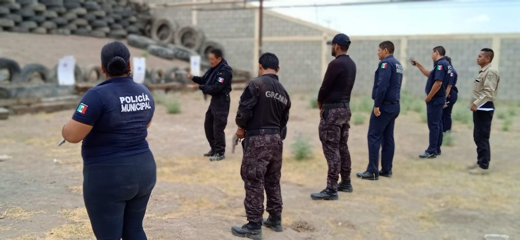 Agentes de la Dirección de Seguridad Pública Municipal de Matamoros son capacitados para reforzar sus conocimientos. (EL SIGLO DE TORREÓN) 