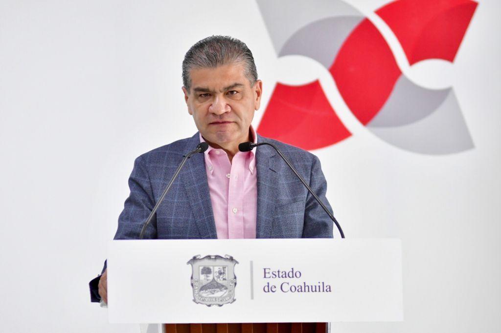 Gobernador del estado de Coahuila, Miguel Ángel Riquelme Solís.
