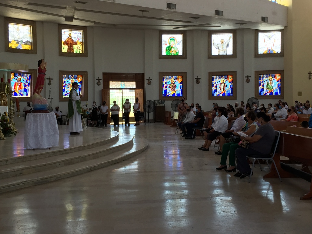 El párroco informó sobre las medidas preventivas que se tomarán para la fiesta patronal del Divino Niño. (GUADALUPE MIRANDA)