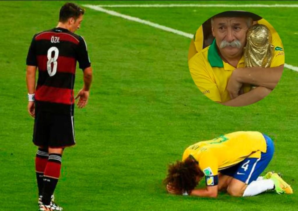 El mundial de Brasil 2014 no solamente es un 'amargo recuerdo' para la afición mexicana por el ya conocido 'No era penal' de la Selección Nacional de México ante Holanda en los octavos de final, sino que también los propios brasileños lo recuerdan con dolor. (ESPECIAL) 