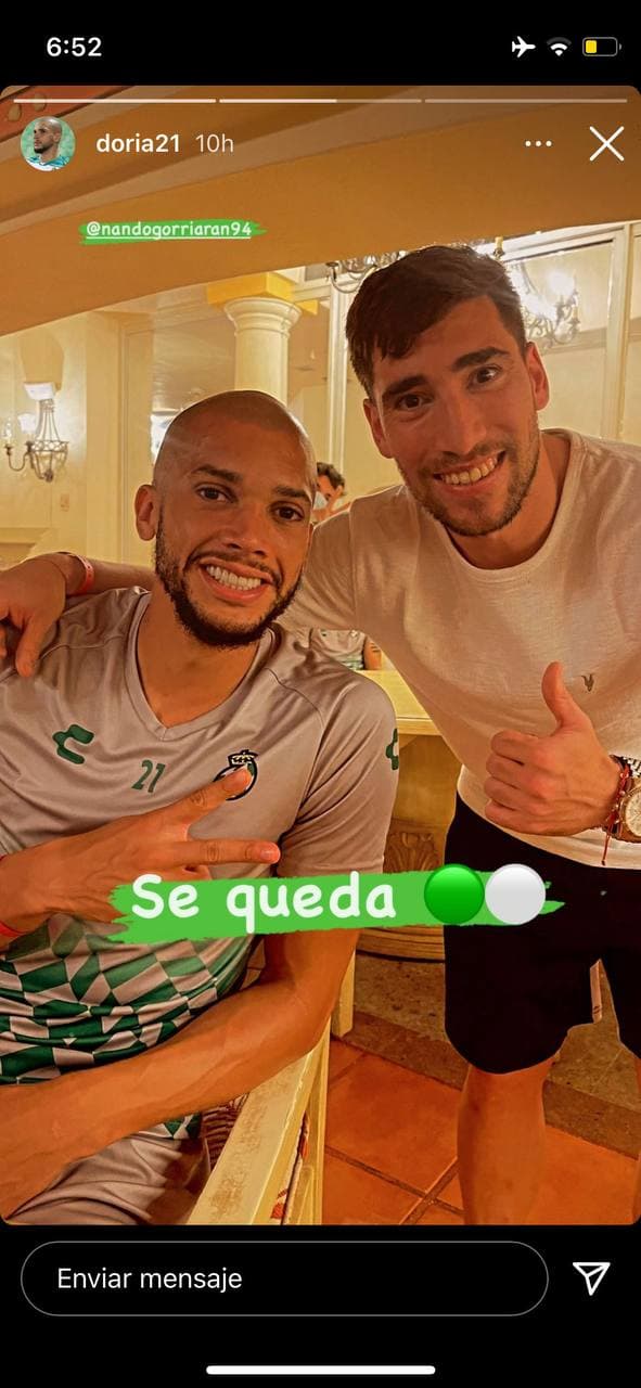 Como Piqué con Neymar, Matheus Dória da anuncio sobre Gorriarán con Santos Laguna